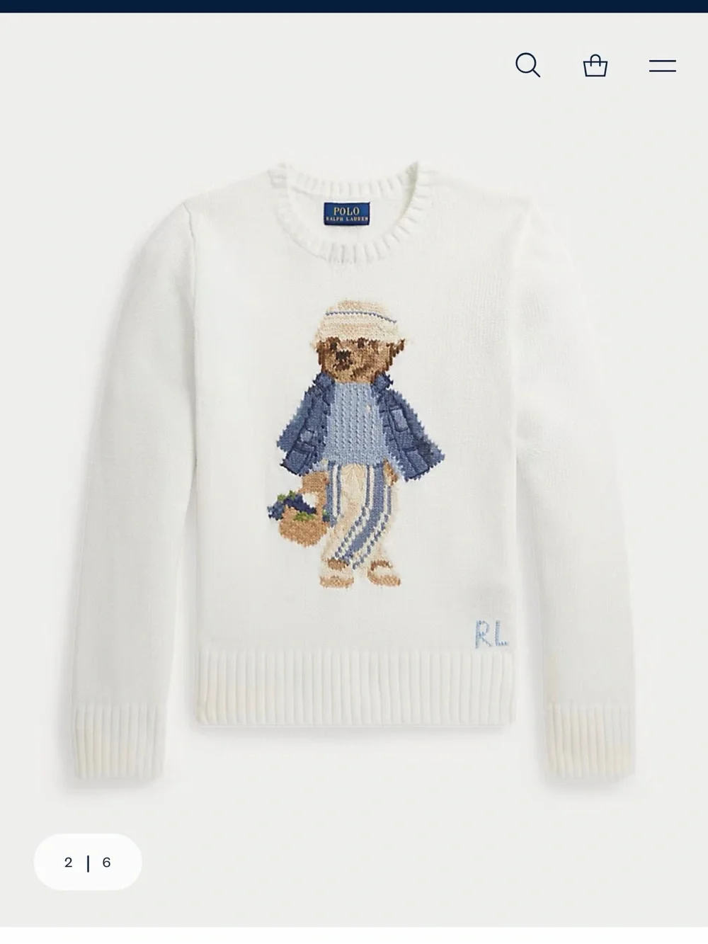 Ralph Lauren cream knit